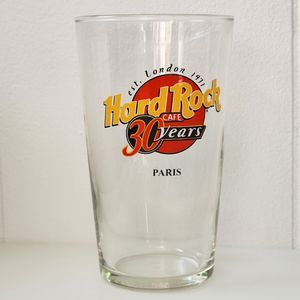 Vintage Hard Rock Cafe 30‎ Years Pint Glass 16oz - Arcoroc